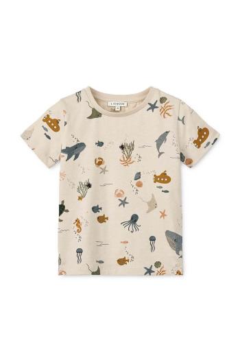 Dětské bavlněné tričko Liewood Apia Printed Shortsleeve T-shirt s potiskem