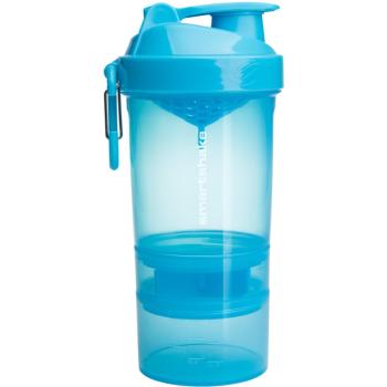 Smartshake Original2GO sportovní šejkr + zásobník barva Neon Blue 600 ml