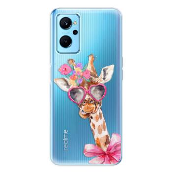 Odolné silikonové pouzdro iSaprio - Lady Giraffe - Realme 9i