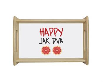 Dřevěný podnos Happy jak dva grepy