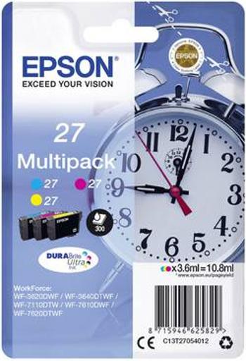 Epson Ink T2705, 27 originál kombinované balení azurová, žlutá, purppurová C13T27054012