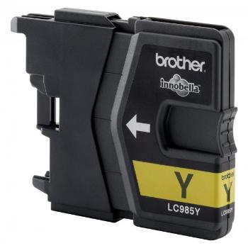 BROTHER LC-985 - originální cartridge, žlutá, 260 stran