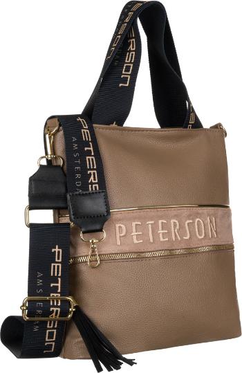 PETERSON BÉŽOVÁ CROSSBODY S OZDOBNÝM PRUHEM PTN 22100 Velikost: ONE SIZE