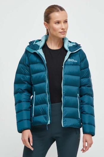 Péřová sportovní bunda Jack Wolfskin Nebelhorn tyrkysová barva