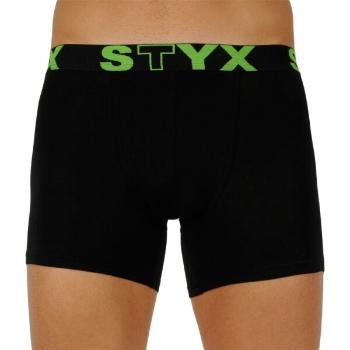 Styx MEN'S BOXERS LONG SPORTS RUBBER Pánské boxerky, černá, velikost L