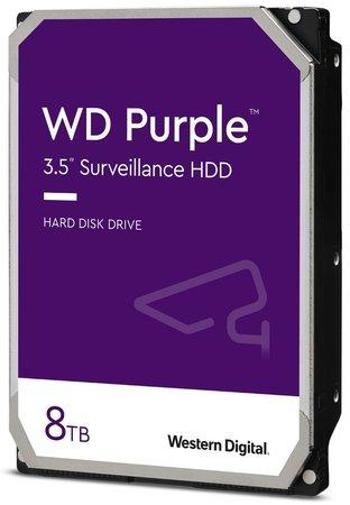 WD Purple 8TB SATA 6Gb/s CE HDD 8.9cm 3.5inch internal 7200Rpm 128MB Cache 24x7 Bulk, WD84PURZ