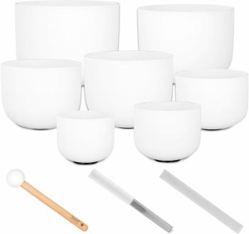 Sela Crystal Singing Bowl Set Frosted 440Hz Sada zpívajících misek