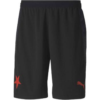 Puma SK SLAVIA HOME SHORTS PROMO Pánské fotbalové šortky, černá, velikost M