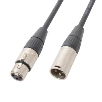 PD Connex DMX kabel 3pólový XLR- zástrčky, sameček - samička, 120 ohmů, 3 m