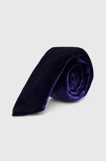 Kravata HUGO fialová barva