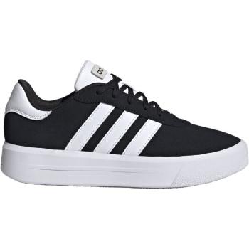 adidas COURT PLATFORM SUEDE Dámská volnočasová obuv, černá, velikost 36 2/3