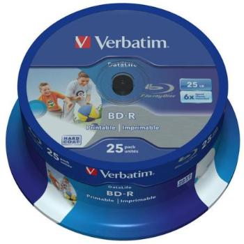 Disk Verbatim BD-R SL 25GB, 6x, 25-cake, 43811