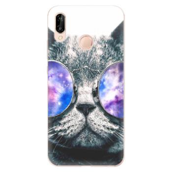 Odolné silikonové pouzdro iSaprio - Galaxy Cat - Huawei P20 Lite