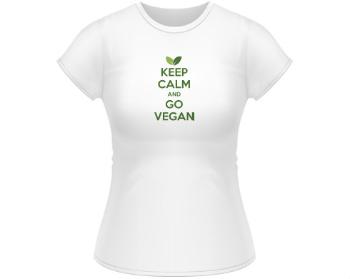 Dámské tričko Classic Keep calm and Go Vegan