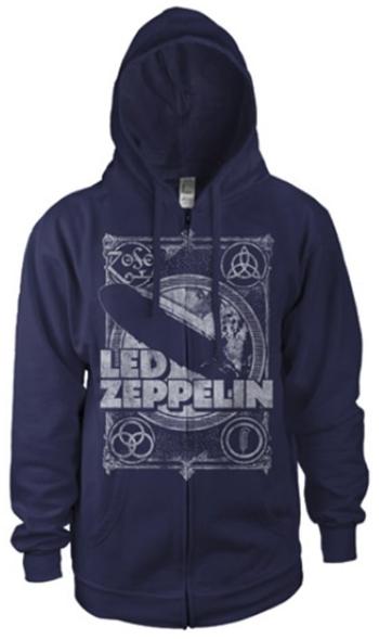 Led Zeppelin Mikina Vintage Print LZ2 Navy M