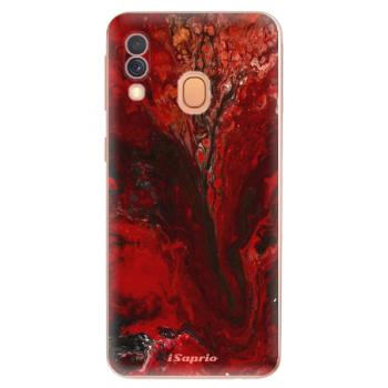 Odolné silikonové pouzdro iSaprio - RedMarble 17 - Samsung Galaxy A40