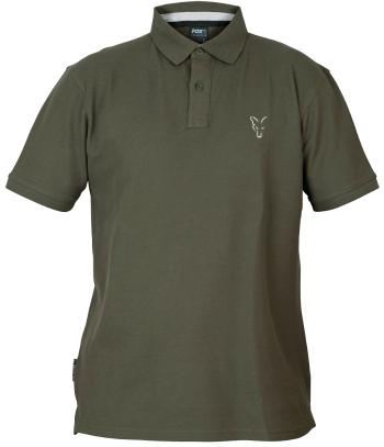 Fox triko collection green silver polo shirt-velikost xxl