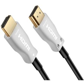 PremiumCord HDMI, optický fiber High Speed with Ether. 4K@60Hz kabel 25m, M/M, zlacené konektory (kphdm2x25)