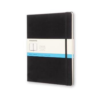 Zápisník tvrdý tečkovaný černý XL (192 stran)