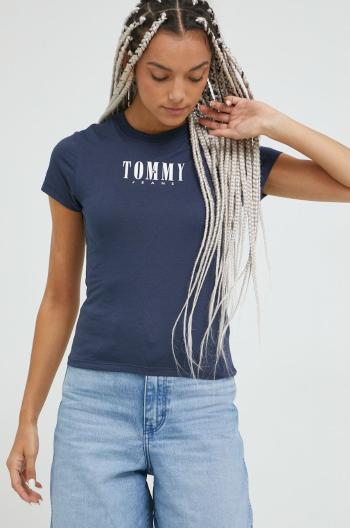 Tričko Tommy Jeans tmavomodrá barva
