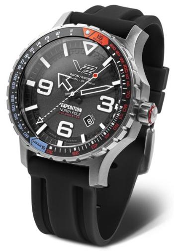 Vostok Europe Expedition North Pole Pulsometer Automatic Line YN55-597A729S - Černý silikonový řemínek