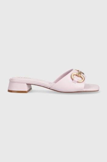 Pantofle Aldo Faiza dámské, růžová barva, na podpatku, 13542963.FAIZA