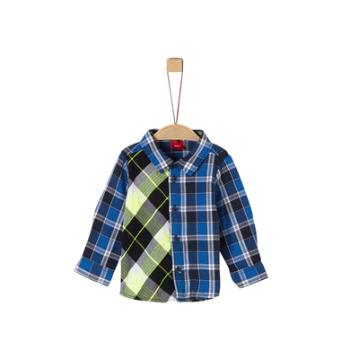 s. Olive r Shirt blue check