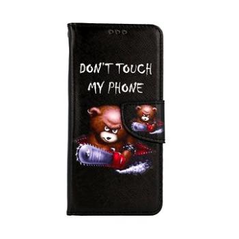 TopQ Samsung A52 knížkové Don´t Touch méďa 57621 (Sun-57621)