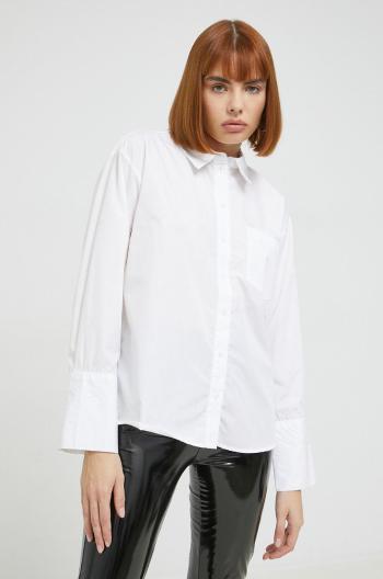 Košile Vila Viuna dámská, bílá barva, regular, s klasickým límcem