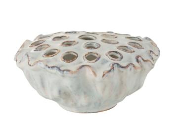 Keramická dekorace/váza v designu mořské sasanky Anemone - ∅ 26,5*12 cm 1152