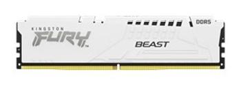 KINGSTON DIMM DDR5 16GB 5600MT/s CL40 FURY Beast Bílá XMP