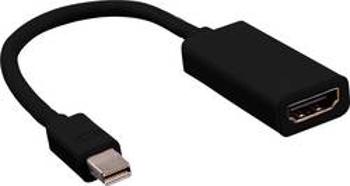 Mini-DisplayPort adaptér Value [1x mini DisplayPort zástrčka - 1x HDMI zásuvka] černá 0.15 m