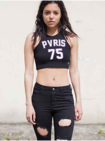 Černé dámské crop top tílko Black Femme June Sixth