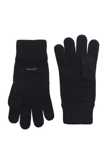 RUKAVICE GANT KNITTED WOOL GLOVES černá None