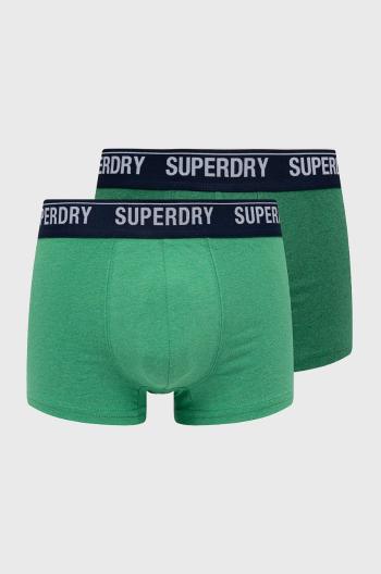 Boxerky Superdry pánské, zelená barva