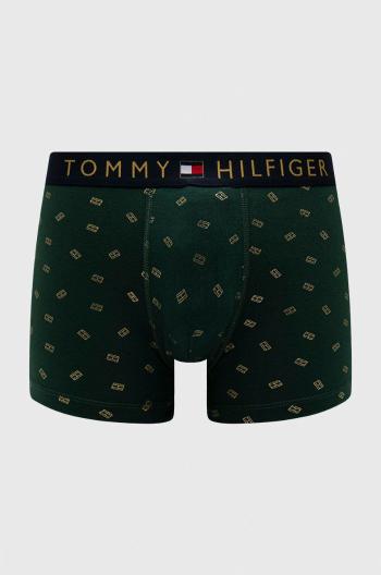 Set boxerek a ponožek Tommy Hilfiger zelená barva