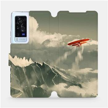 Flip pouzdro na mobil Vivo X60 Pro 5G - MA03P Oranžové letadlo v horách (5903516814985)