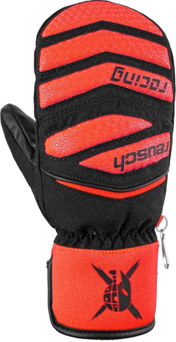 Reusch Worldcup Warrior Prime R-TEX® XT Junior Mitten - black / fluo red 5,5