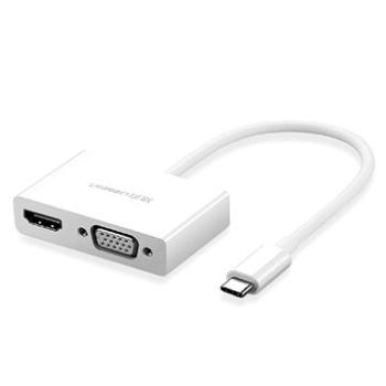UGREEN USB Type C to HDMI + VGA Converter White (30843)