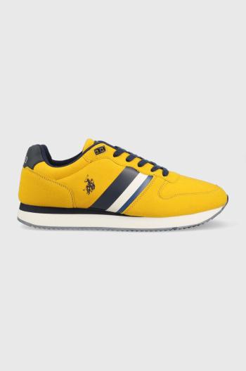 Sneakers boty U.S. Polo Assn. Nobil žlutá barva