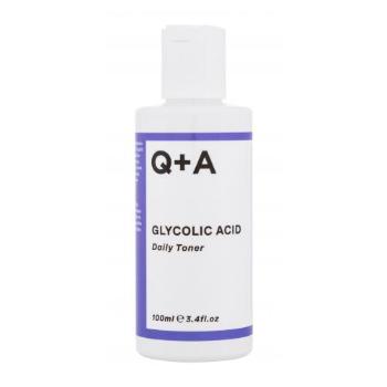 Q+A Glycolic Acid Daily Toner 100 ml pleťová voda a sprej pro ženy na všechny typy pleti; na rozjasnění pleti; na dehydratovanou pleť
