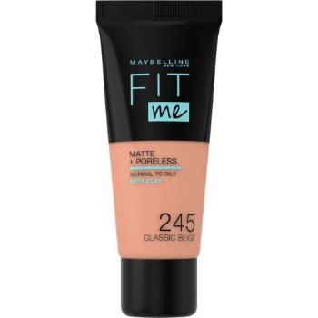 Maybelline Fit Me! Matte + Poreless 30 ml make-up pro ženy 245 Classic Beige na problematickou pleť s akné