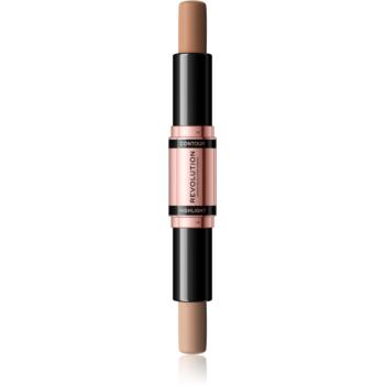 Makeup Revolution Fast Base oboustranná konturovací tyčinka odstín Fair 2x4,3 g