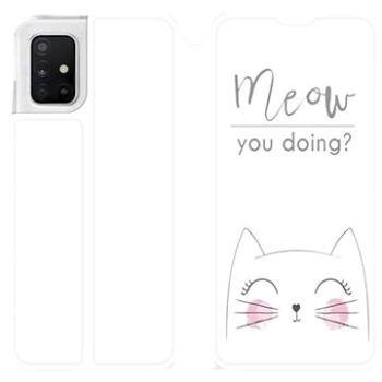 Flipové pouzdro na mobil Samsung Galaxy A51 - M098P Meow you doing? (5903516121779)