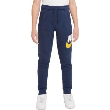 Nike NSW CLUB+HBR PANT B Chlapecké kalhoty, tmavě modrá, velikost M