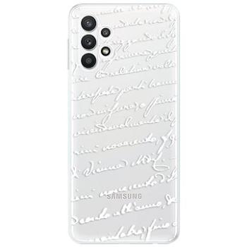 iSaprio Handwriting 01 - white pro Samsung Galaxy A32 LTE (hawri01w-TPU3-A32LTE)
