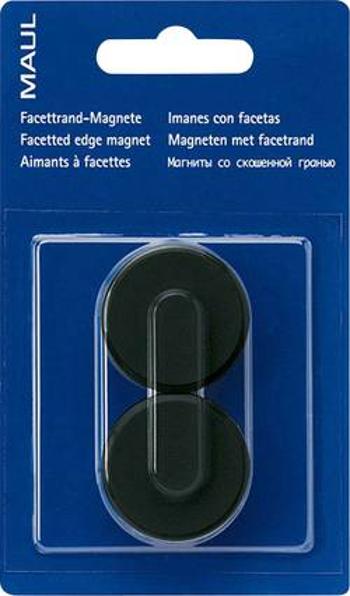 Maul MAULpro, 6178290 magnet, (Ø x v) 34 mm x 13 mm, kulatý, facetový okraj , černá, 2 ks