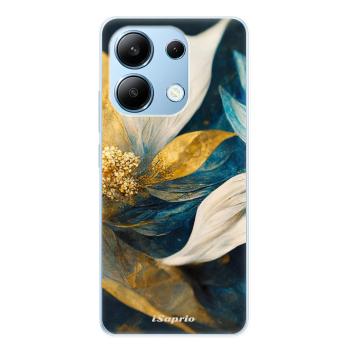 Odolné silikonové pouzdro iSaprio - Gold Petals - Xiaomi Redmi Note 13