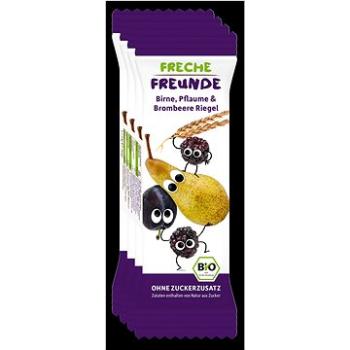 Freche Freunde BIO Ovocná tyčinka - Hruška, švestka a ostružina 4× 23 g (4260249144408)