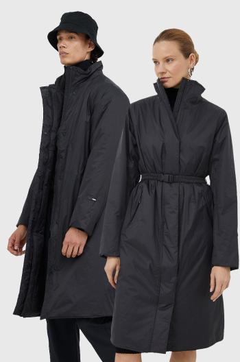 Bunda Rains 15500 Long Padded Nylon W Coat , černá barva, přechodná
